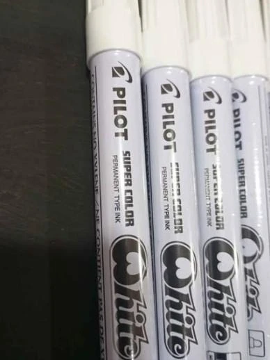 Lote de 7 Pilots tinta blanca tamaño Médium nuevos